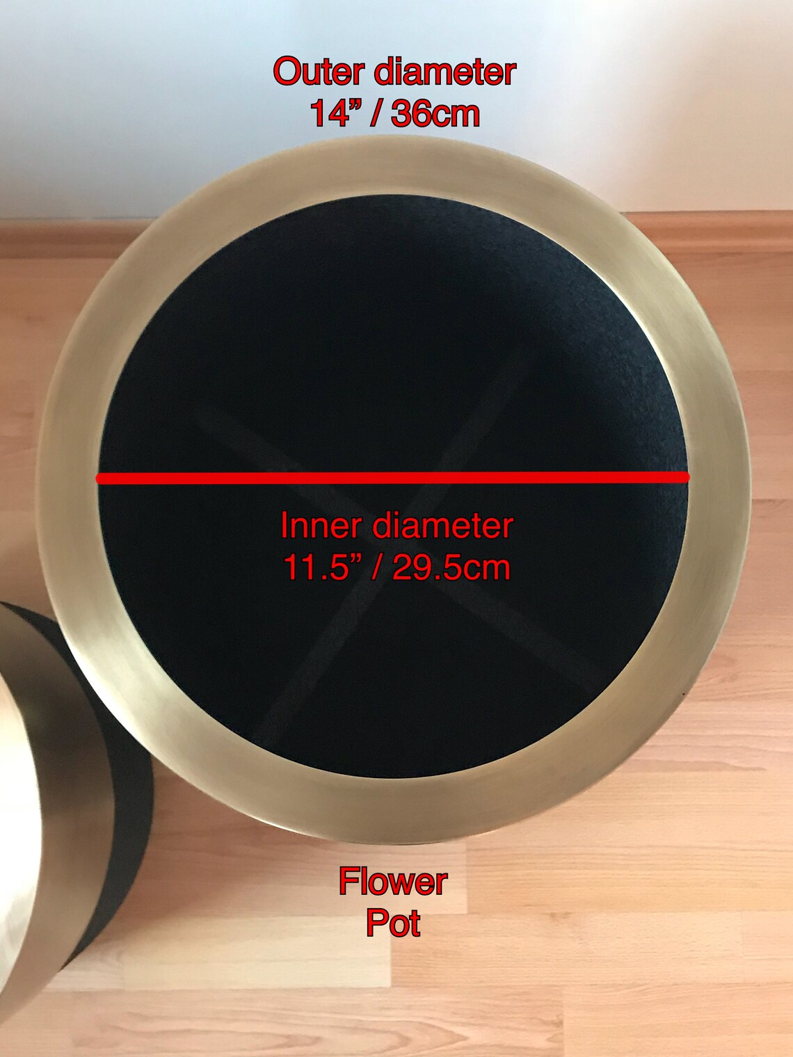 Luxury Flower Pot & Side Table Metal Planter plant holder Etsy