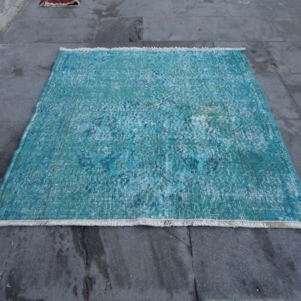 Square Doormat,Vintage Welcome Mat,Boho Entrance Mat,Rustic Bathroom Rug,Low Pile Front door Rug,Unique Outdoor Rug,Bedroom Rug 3' x 2' 9''