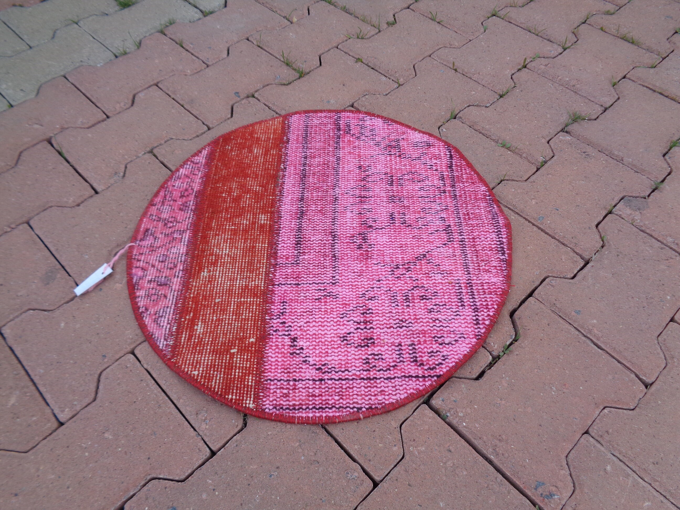 Circle Rughand Made Round Ruglow Pile Turkish Carpet 1' - Etsy