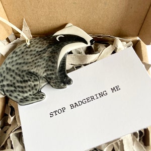 Stop Badgering Me Handmade Letterbox Gift