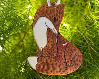Family Fox, Letterbox gift, family Christmas ornament