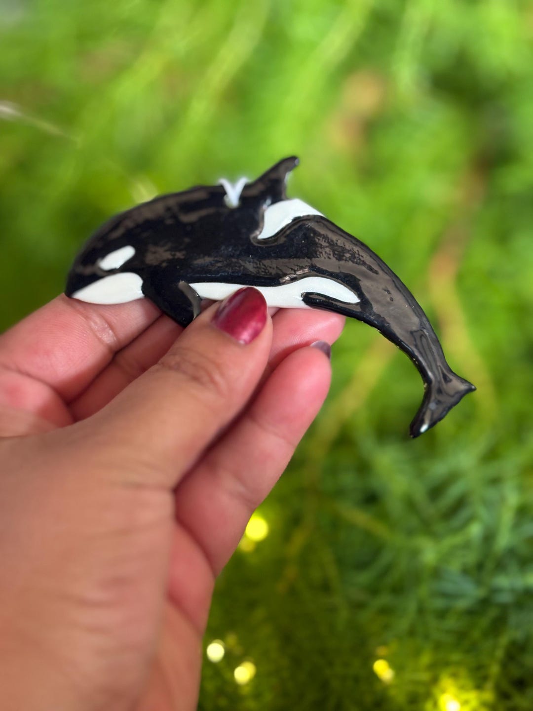 Handmade Porcelain Orca Christmas Decoration: Coastal Art Gift - Etsy