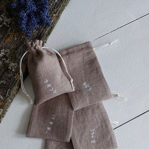 20 empty aroma sachet, bag for lavender, nature inspired gift pouch, bulk bag