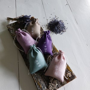 30 pcs small linen aroma sachet, empty bag for lavender, bulk bag