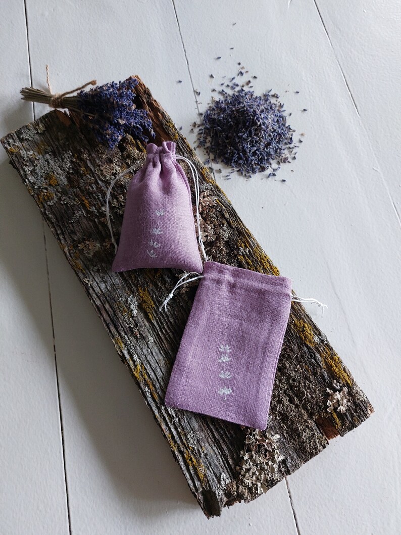 20/30 pcs empty aroma sachet, bag for lavender, nature inspired gift pouch, bulk bag zdjęcie 3