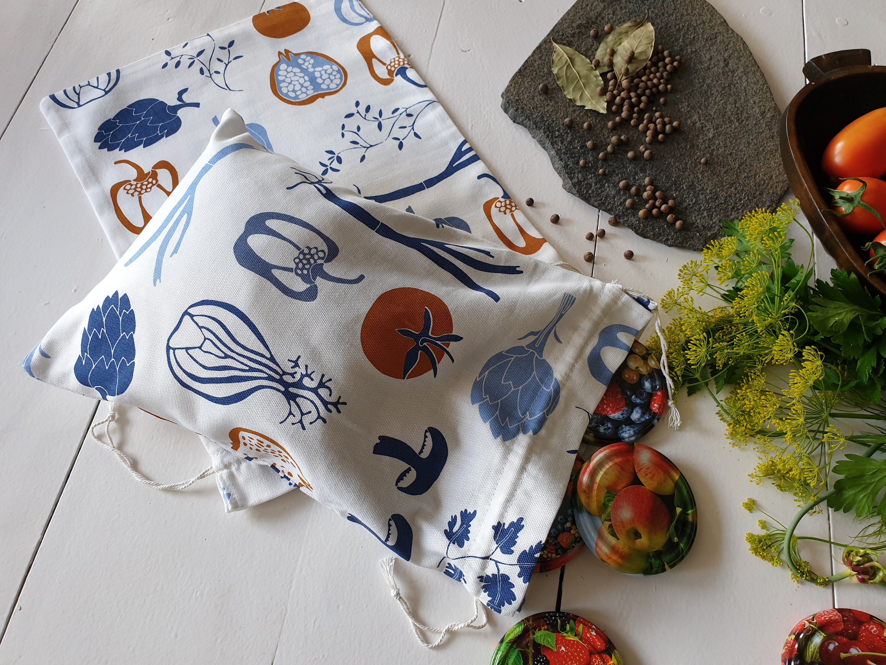 Bolsa de almacenamiento de la cocina reutilizable bolsa de | Etsy