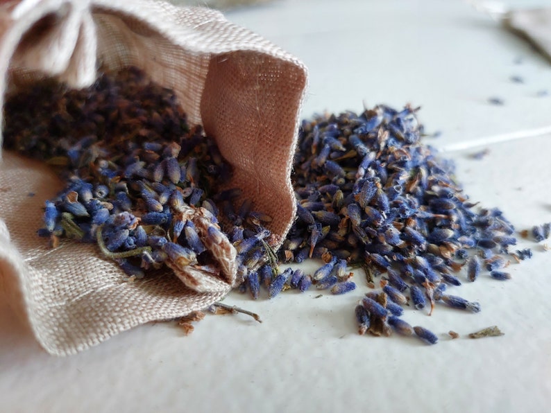 10/20/50 Stück leere Aromakissen, Beutel für Lavendel, Natur inspirierter Geschenkbeutel, lose Tasche Bild 5