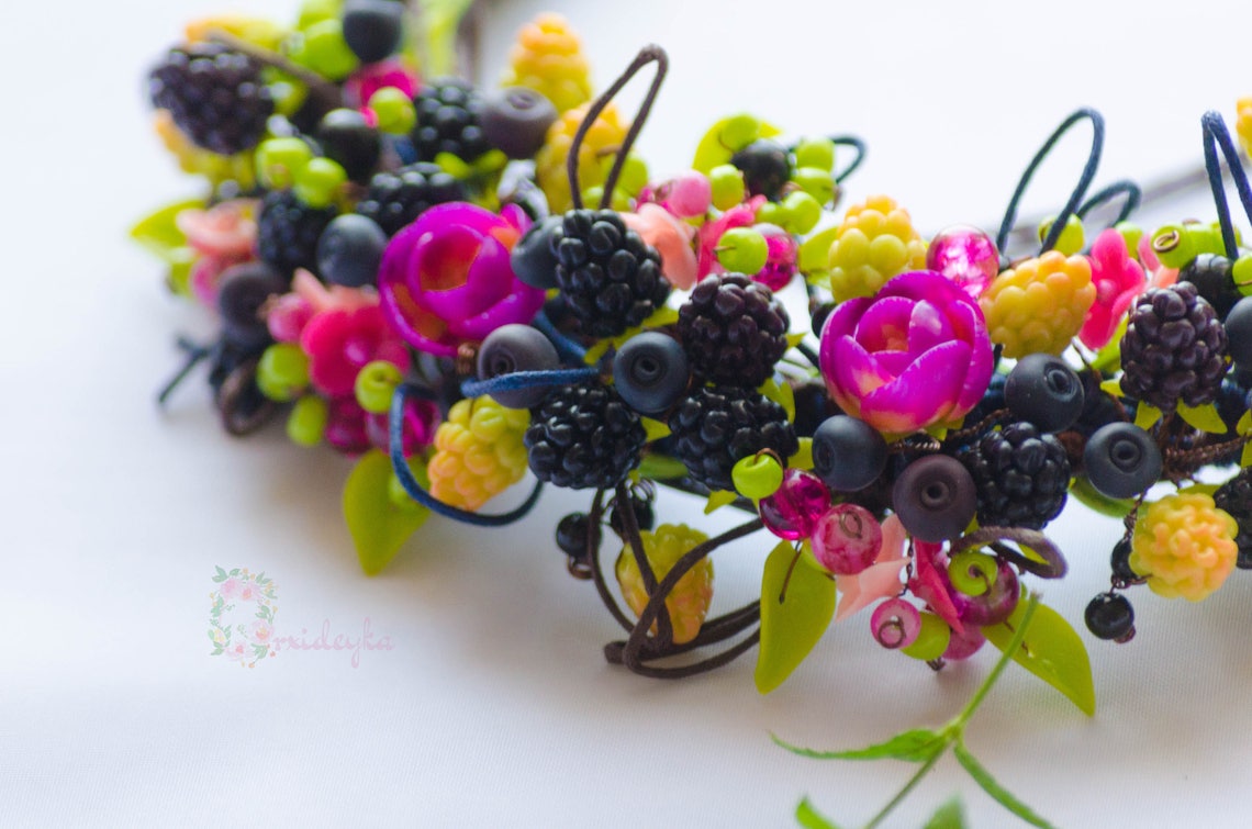 Berries Jewelry Set Berry Jewelry Blueberry Jewelry Blackberry Etsy