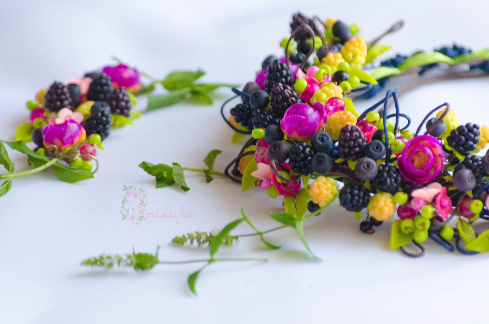 Berries Jewelry Set Berry Jewelry Blueberry Jewelry Blackberry Etsy