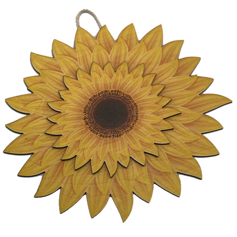 Sunflower 3D Wood Cutout Made in Hawaii Home Décor Laser Etsy