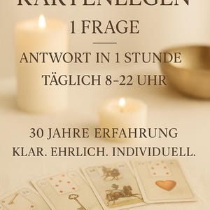 Sofort-Reading mit Lenormand-Karten – Antwort innerhalb 1 Stunde (8–22 Uhr)