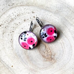 Broche Cabochon Coquelicot - Neuf Sans Emballage - Bijou Fleuri