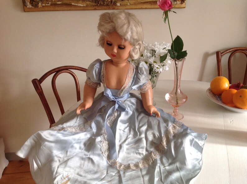 Vintage Bed Doll Boudoir Doll Hard Plastic doll 1950s Etsy