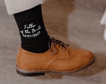 Calcetines Especiales Para Un Paseo Especial Calcetines Padre De La Novia, Calcetines De Vestir Para Boda, Regalo De Novia. Calcetines personalizados, Novio,