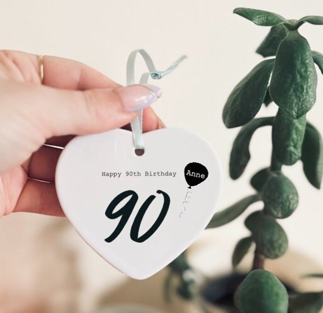 90er Geburtstag Keramik Herz 90er Geburtstag 90er Etsy.de