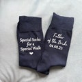 Personalised Father of Bride Socks: Dad Gift from Daughter on Wedding Day