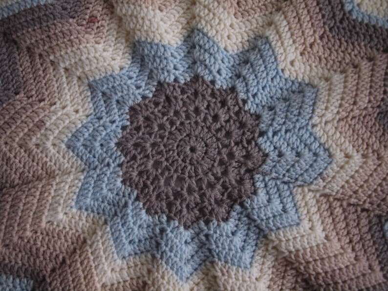 Handmade Blue Star Baby Blanket Star Nursery Theme Blue Baby Etsy