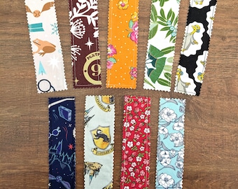 Handmade Fabric Bookmark // Cute Patterns // Soft // Washable // Cotton Fabric