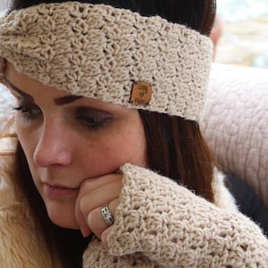 PRIMROSE Ear warmer Crochet Pattern, Head Warmer Pattern, Crochet Pattern, Ear warmer Pattern, Crochet Ear warmer, Instant Download PDF