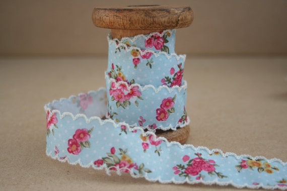16mm /& 25mm Bertie/'s Bows Rose Floral Print Grosgrain Ribbon Multi Buy Saving