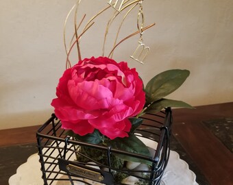 Silk Peony Centerpiece