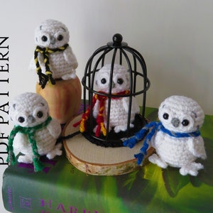 Crochet Tiny Snowy Owl - PDF Crochet Pattern - DIY - Instructions to make your own!