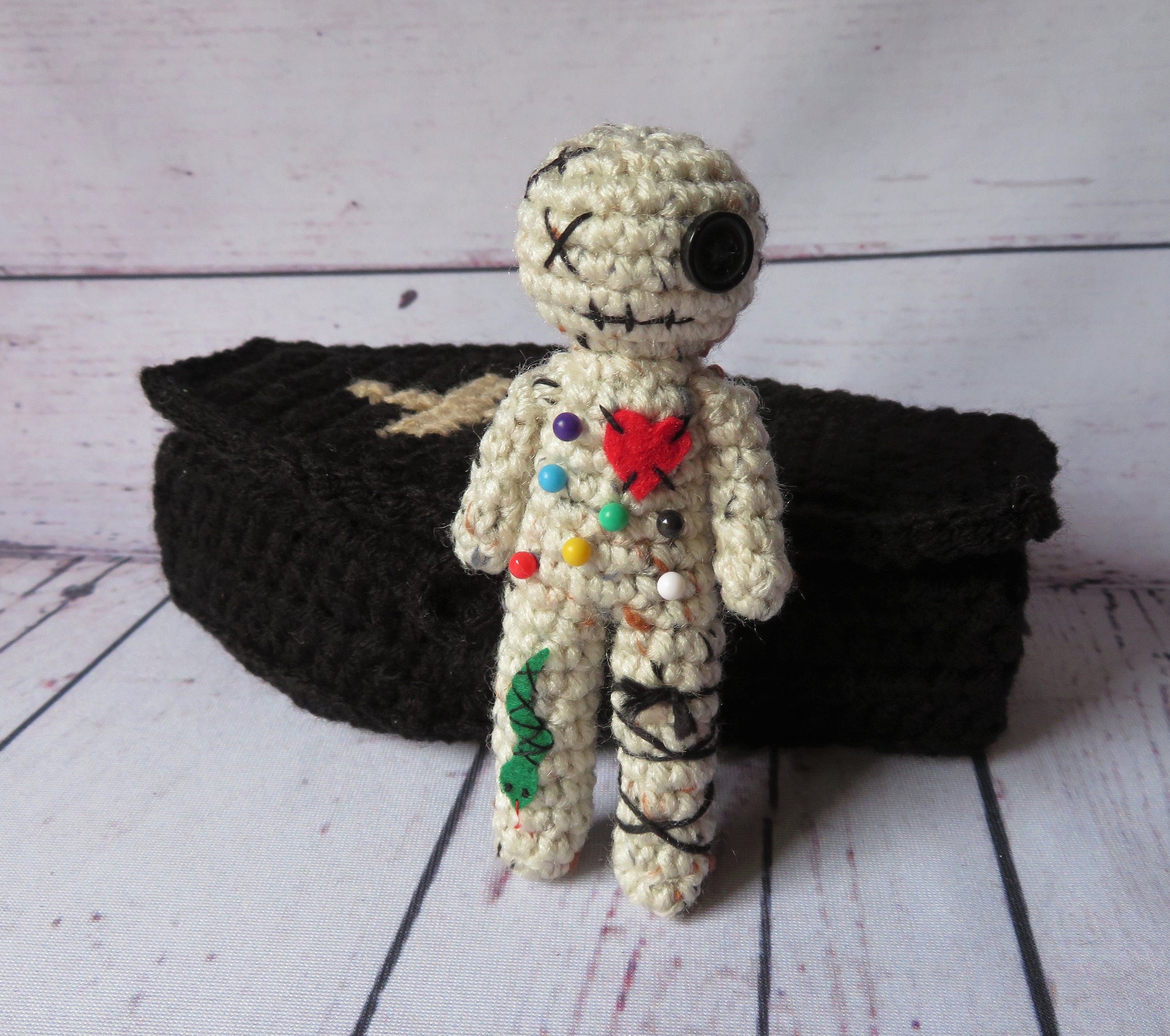 PDF Crochet Pattern Crochet Coffin with bonus voodoo doll | Etsy