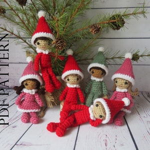 Small Christmas Elf - PDF Crochet Pattern - DIY; Instructions to make your own!