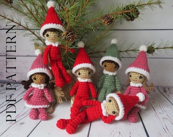 Small Christmas Elf - PDF Crochet Pattern - DIY; Instructions to make your own!