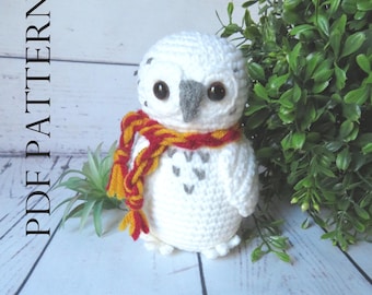 Häkelanleitung für eine Schneeeule (Amigurumi): Plüschtier zum Selbermachen (PDF-Anleitung)
