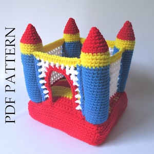 Crochet Bounce House, PDF Crochet Pattern in English, Bouncy Castle