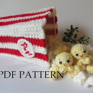 Crochet Popcorn Set - PDF Crochet Pattern - DIY, instructions to make your own