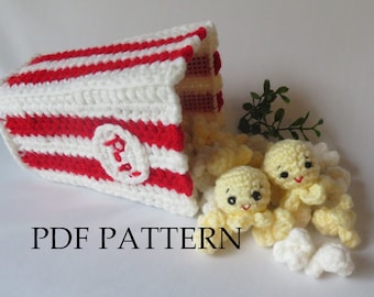 Crochet Popcorn Set - PDF Crochet Pattern - DIY, instructions to make your own