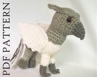 Wzór na szydełkowego hipogryfa: instrukcja samodzielnego wykonania amigurumi (wzór w formacie PDF)