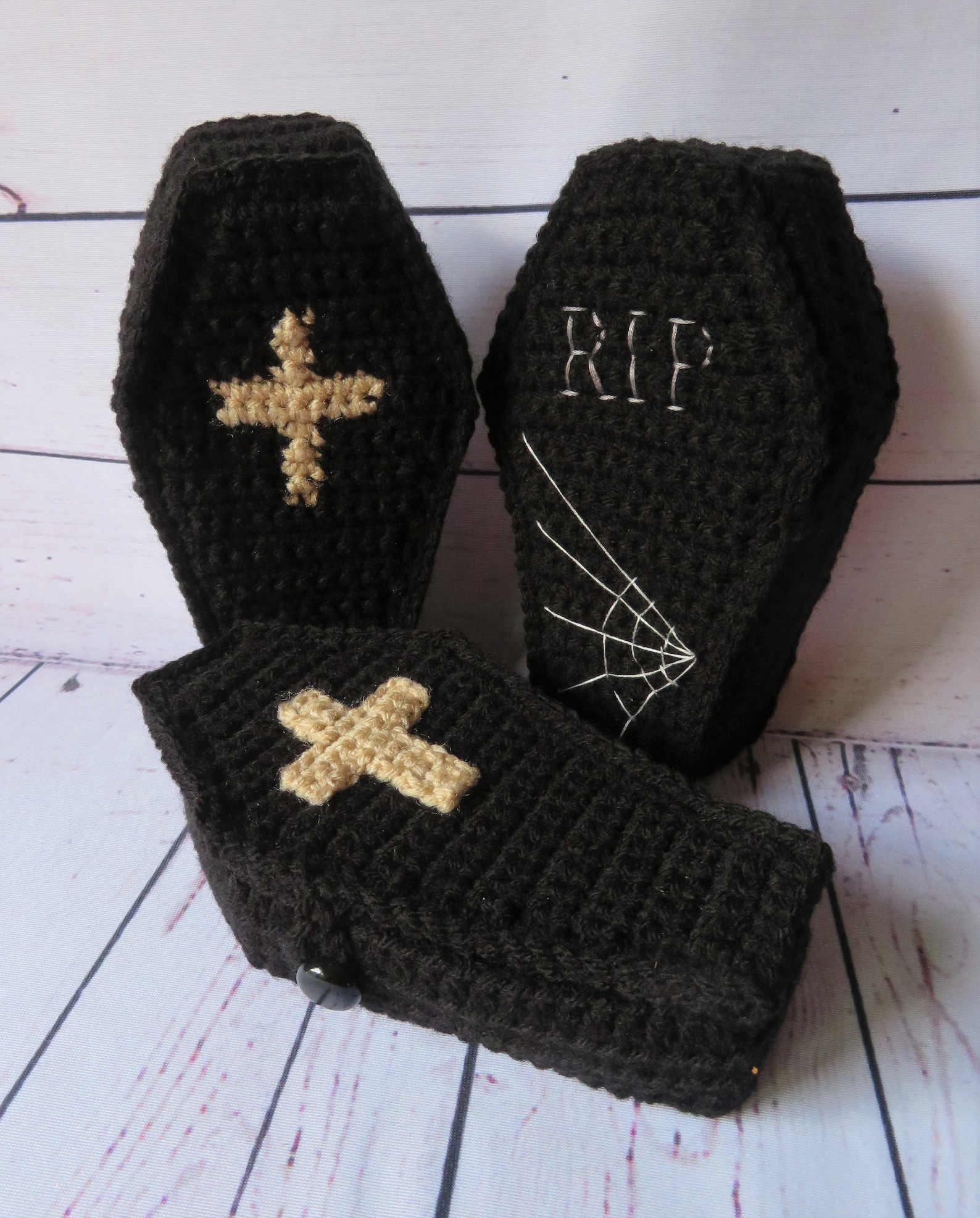 Crochet Coffin Crochet Pattern With Bonus Voodoo Doll Pattern - Etsy