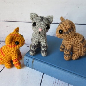Tabby Cat Crochet Pattern A Realistic Little Kitty. Low sew, small, tiny, mini, Instant pdf download, instructions