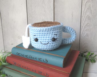 Crochet Tea Cup Amigurumi: Plush Food Toy or Pincushion