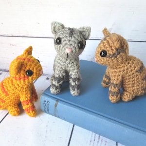 Tabby Cat Crochet Pattern in English. Realistic Little Kitty. Low sew.
