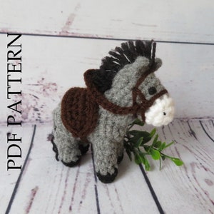 Crochet Donkey - PDF Crochet Pattern - DIY; Instructions to make your own!