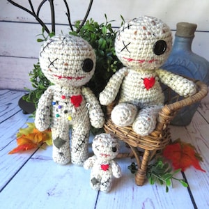 Crochet Voodoo Doll, Handcrafted, Ready to Ship, Pins Included, Completed Plush Poppet, Stuffed, Fun Gift for friend wife husband