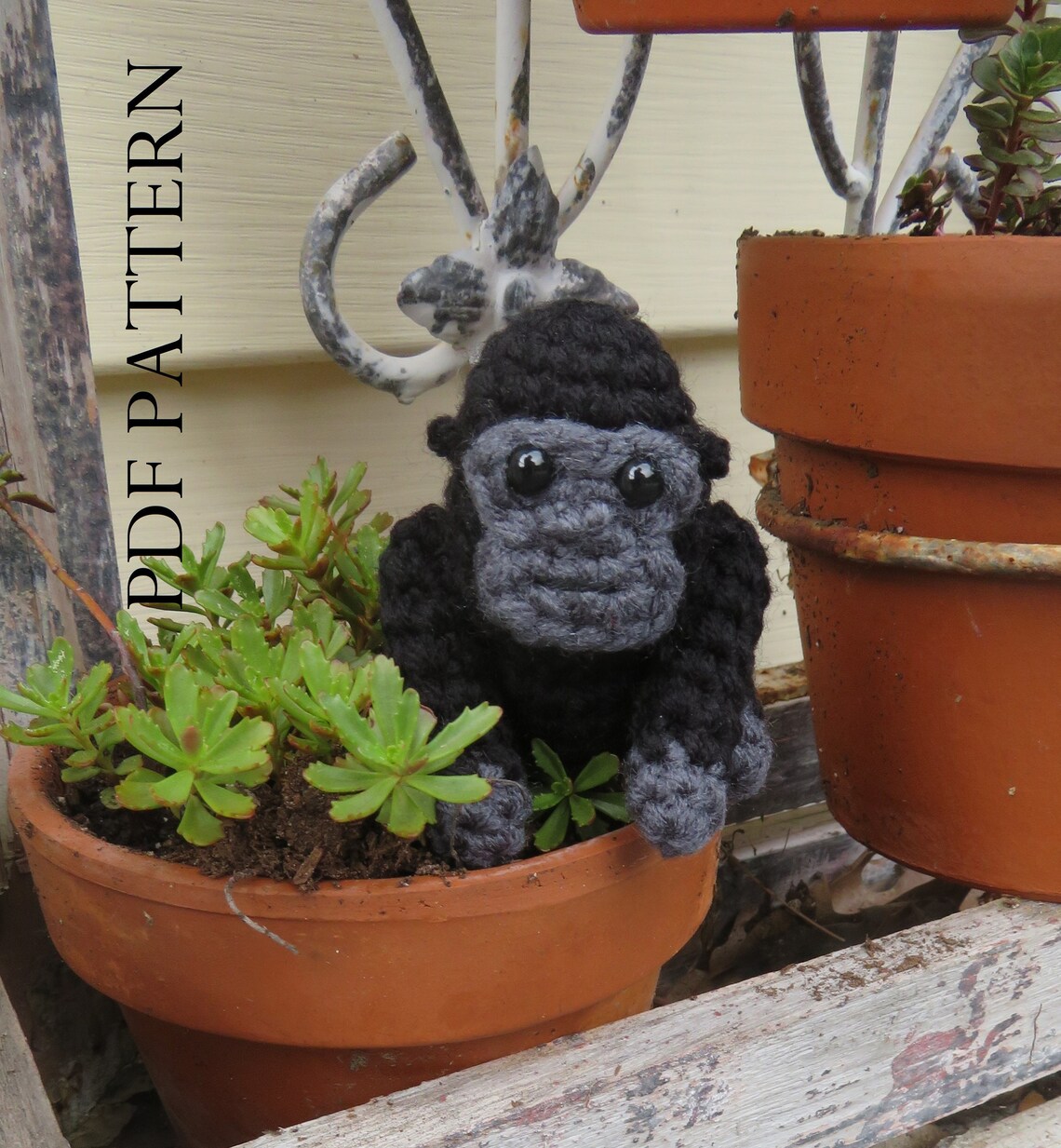 Crochet Gorilla Little Gorilla Friend PDF Crochet Pattern Etsy