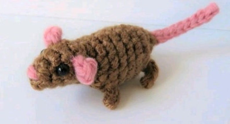 PDF Crochet Pattern Tiny Rat DIY Instructions tutorial image 4