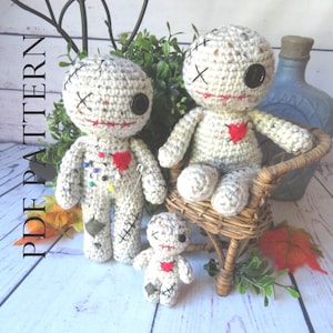 Voodoo Doll Crochet Pattern: 3-in-1 Amigurumi Doll (PDF Download)