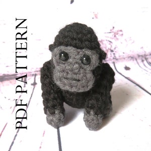 Crochet Gorilla - Little Gorilla Friend - PDF Crochet pattern in English - DIY - Make your own!