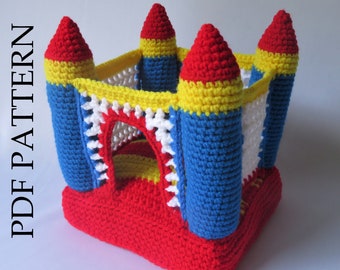 Crochet Bounce House Crochet Pattern Crochet Bounce House Crochet Bounce Castle Crochet Pattern Bouncy House Bouncy Castle Crochet Pattern