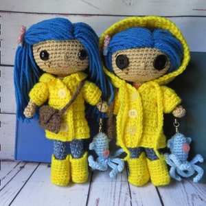 Doll in a Raincoat PDF Crochet Pattern; DIY - Instructions to make your own doll!