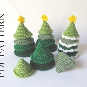 Stacking Tree, PDF Crochet Pattern in English. Baby Gift for Shower, Nursery, Pine, Fir, Evergreen, Nature, Christmas decor, Winter.