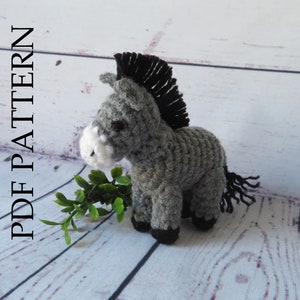 Crochet Donkey - PDF Crochet Pattern - DIY; Instructions to make your own!