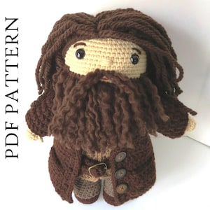 Crochet Man Doll Pattern: Giant Bearded Wizard (PDF Pattern)