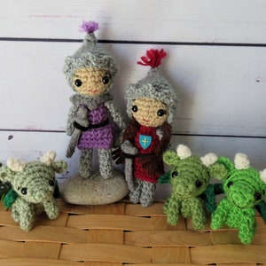 Crochet Knights and Dragons - PDF Crochet Pattern - DIY; Instructions to make your own!